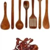 Wooden Spoon Set for Cooking and Serving